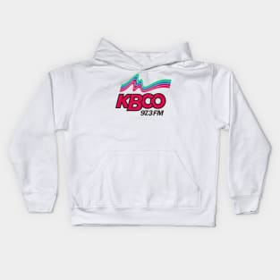 KBCO Boulder -- 70s Radio Station Kids Hoodie